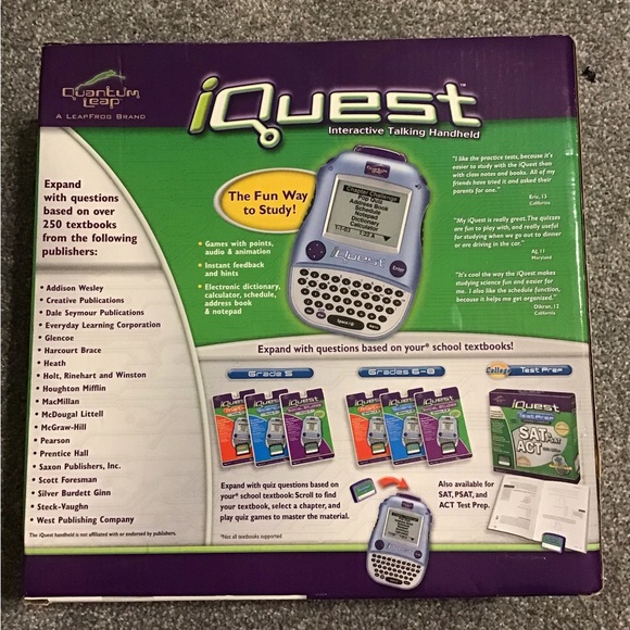 Quantum Leap LeapFrog iQuest Interactive Talking Handheld. Social Studies & Sci - Picture 4 of 11